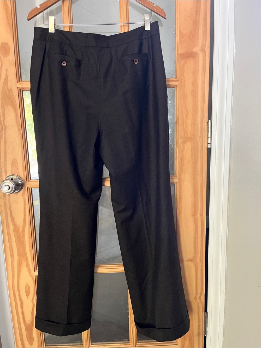 Brooks Brothers Wool Trousers 12 Brown Vitale Barberis Canonico Italy - Picture 8 of 11